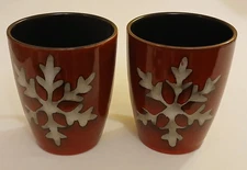Simple Dining Christmas Snowflake Coffee Mug Set of 2
