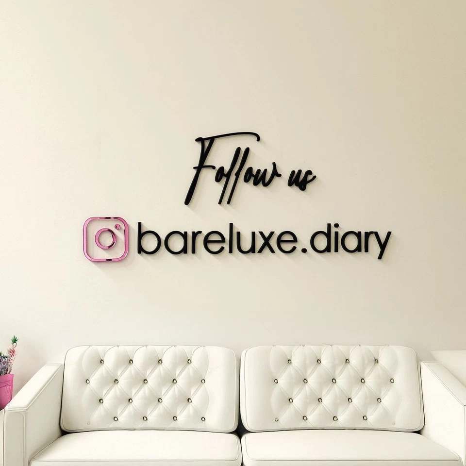 Letrero de negocios acrílico 2D personalizado - logotipo de oficina impermeable señalización de marca de pared Foto 4 de 4