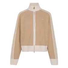 adidas Originals Knit Track Top Soft Comfortable Striped Casual Jacket