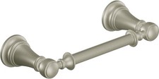 YB8408BN Weymouth Pivoting Double Post Toilet Paper Holder, Brushed Nickel