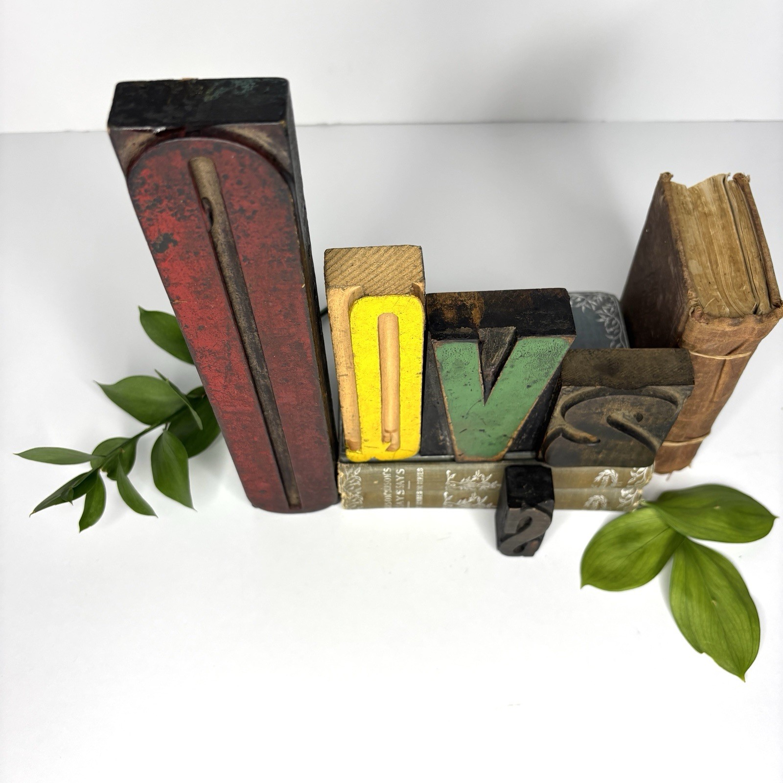 Printer Blocks Letters Letterpress Numbers Type Set Lot Typography Wood Type