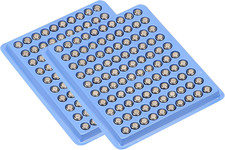 200 Pcs Durable R626 377 SR626 177 AG4 1.5V Alkaline Coin Button Cell Batteries