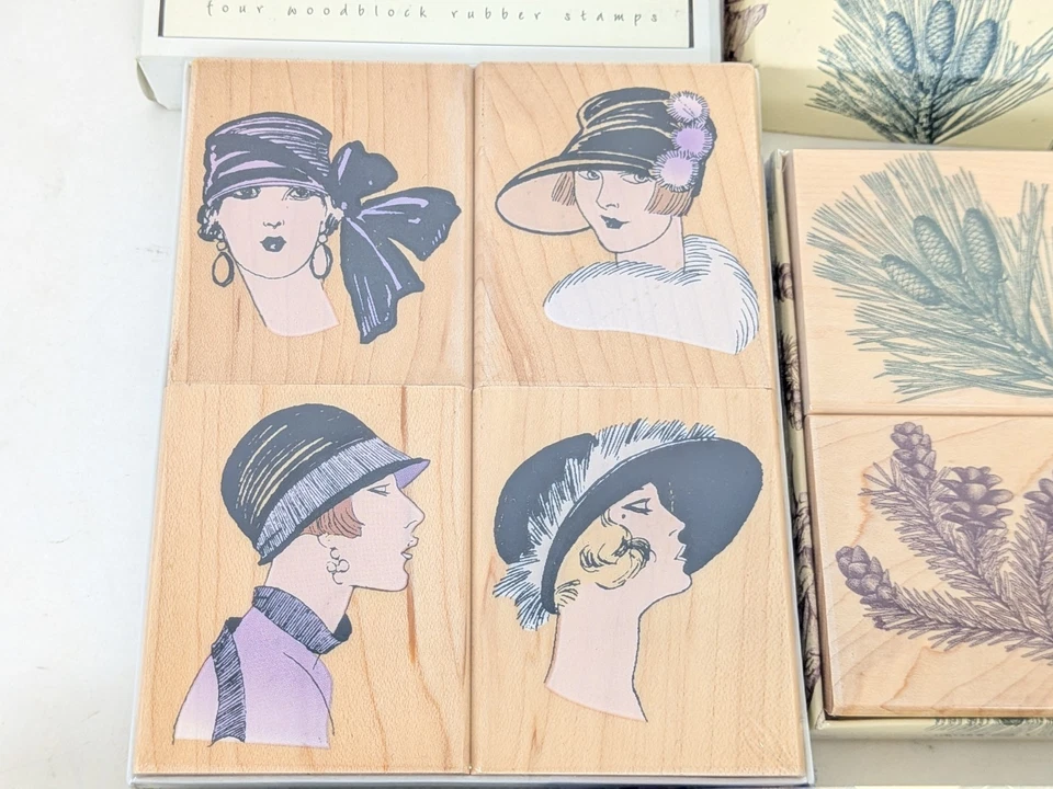 Hero Arts橡皮图章套装女式过去花式帽子针锥形季节 — 第 3/4 张图片