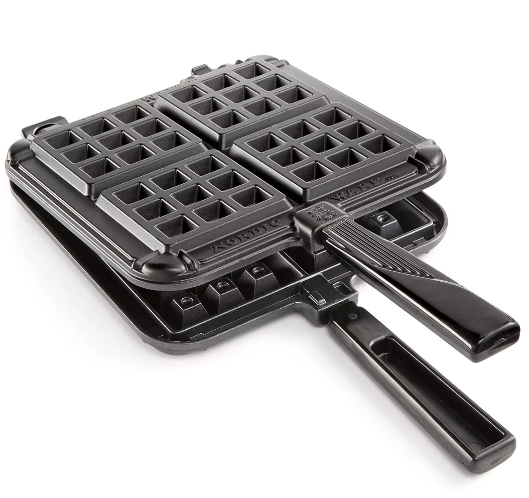 Nordic Ware Martha Stewart Belgian Waffle Maker Cast Aluminum Non-Stick Black