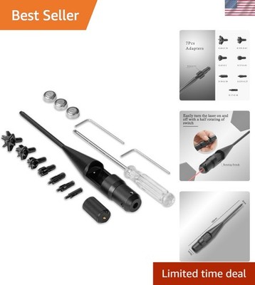 Durable Aluminum Bore Sighter Kit with Rotating Switch for Accurate Zeroing