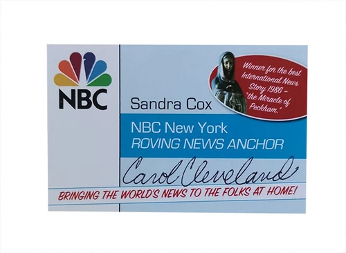 Only Fools and Horses Carol Cleveland Signed Business Card