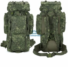 Tactical Backpack Baggage Bag 80L Russian EMR Camouflage Individual Service Bag