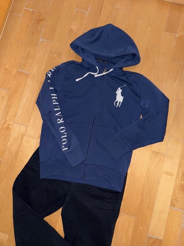 RALPH LAUREN Big Pony Hoodie Kapuzenshirt Sweatjacke Gr.S = 170/176 blau TOLL - Bild 7 von 7