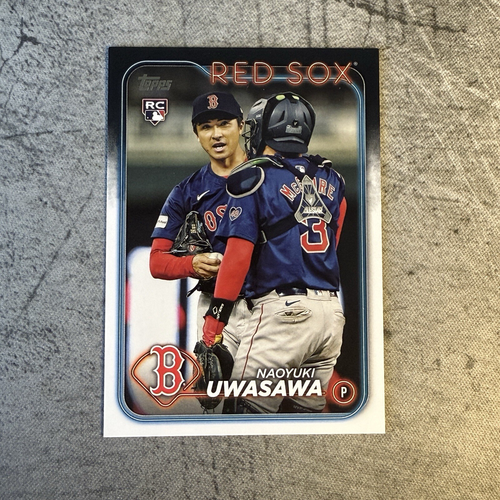 2024 Topps Update Naoyuki Uwasawa RC Golden Mirror SSP Image Variation #US268