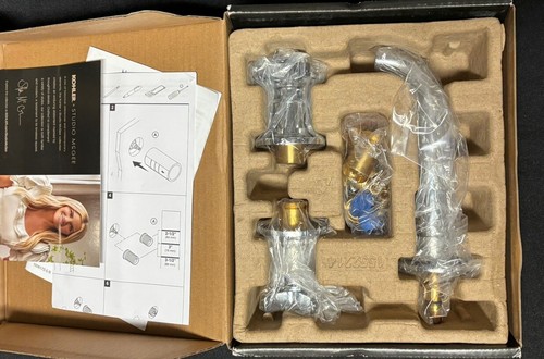 Kohler 35909-3-CP Castia Studio McGee 1.2 GPM Wall Mnt Bathroom Faucet in Chrome