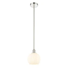 Innovations 616-1S WHV 1Lt 8" Stem Mini Pendant, PN - 616-1S-PN-G1217-8WV