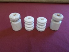 VINTAGE PORCELAIN INSULATORS FENCE HOUSE LIGHT FARM HOUSE BARN PRIMITIVE DECOR