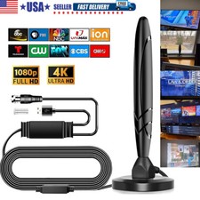 5600 Miles TV Antenna Indoor HDTV Amplified Digital Signal Booster HD 4K 1080P