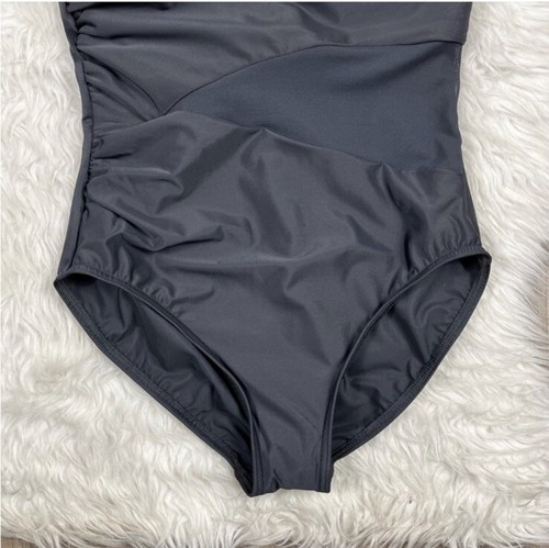 Miraclesuit Azura Sheer Mesh Panel Slimming Swimsuit Size 8 Black - Picture 4 of 10