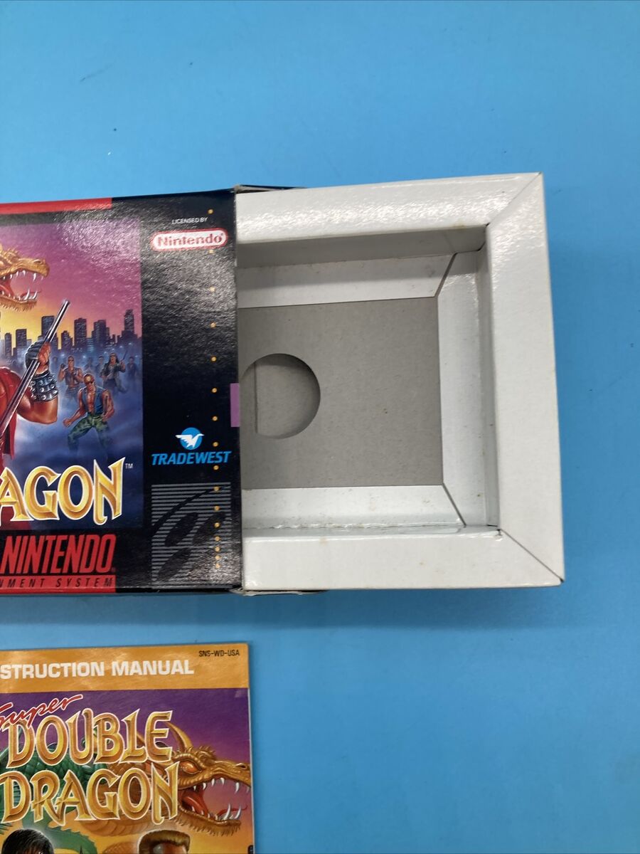 Super Nintendo Super Double Dragon Game Box Only