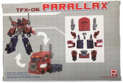 ファンズプロジェクトPARALLAX コンボイ　オプティマスプライム対応アーマー FansProject TFX-06 Parallax Classic Optimus Prime Armor Upgrade