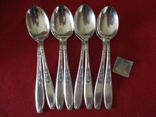 (8) 1847 Rogers Silverplate Place Spoons, 1919 Ambassador  #4