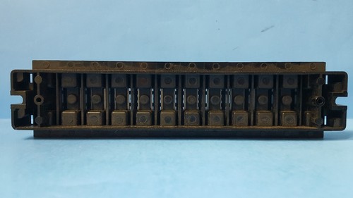 1pc- KUX Double Row Terminal Block, KUX12P, 12position, 60A, 600V, 22-6AWG - Picture 3 of 5