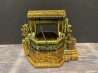 Vintage 1950s McCoy Pottery Wishing Well Planter Brown & Green Made in USA