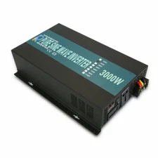 Pure Sine Wave Power Inverter 3000W DC to AC Converter 24V 110V 120V Solar RV