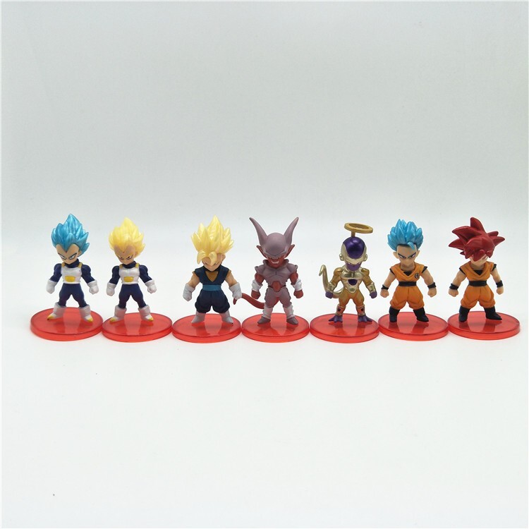 21pcs Dragon Ball Z Figures Super Saiyan Goku Vetega Gotenks Action Figures Toys