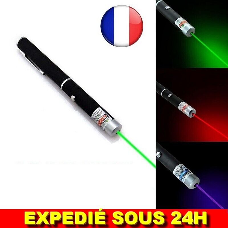 Pointeur laser vert - très puissant - pointeur laser de haute qualité -  faisceau vert