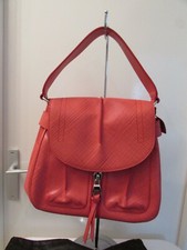 Sac à Main ESCADA En Cuir D'autruche Véritable - Couleur Marron Nougat - Vintage Occasion