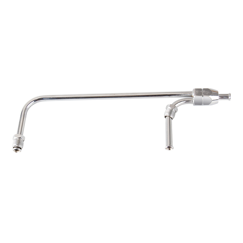 For Holley 3310 4160 Vacuum Chrome Dual-Feed Fuel Line 3/8"Inlet