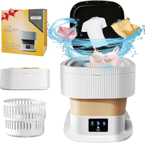 Portable Washing Machine-Mini Washer with 3 Modes and Spin Basket, 12L Large Cap
