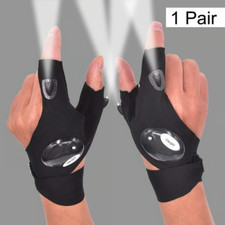 1pair LED Flashlight Fishing Gloves *SEALED C...