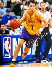 Sasha Vujacic Signed Lakers 8x10 Photo NBA PSA F20284