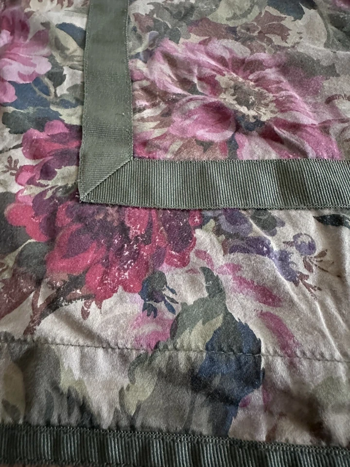 Chaps Ralph Lauren Rosemount Floral Houndstooth Travesseiro Padrão Sham One Bege - Imagem 4 de 4