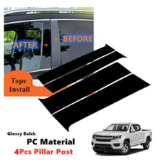 Door Window Pillar Posts For Chevy Colorado/Canyon Door Panel Trim Stickers Pads