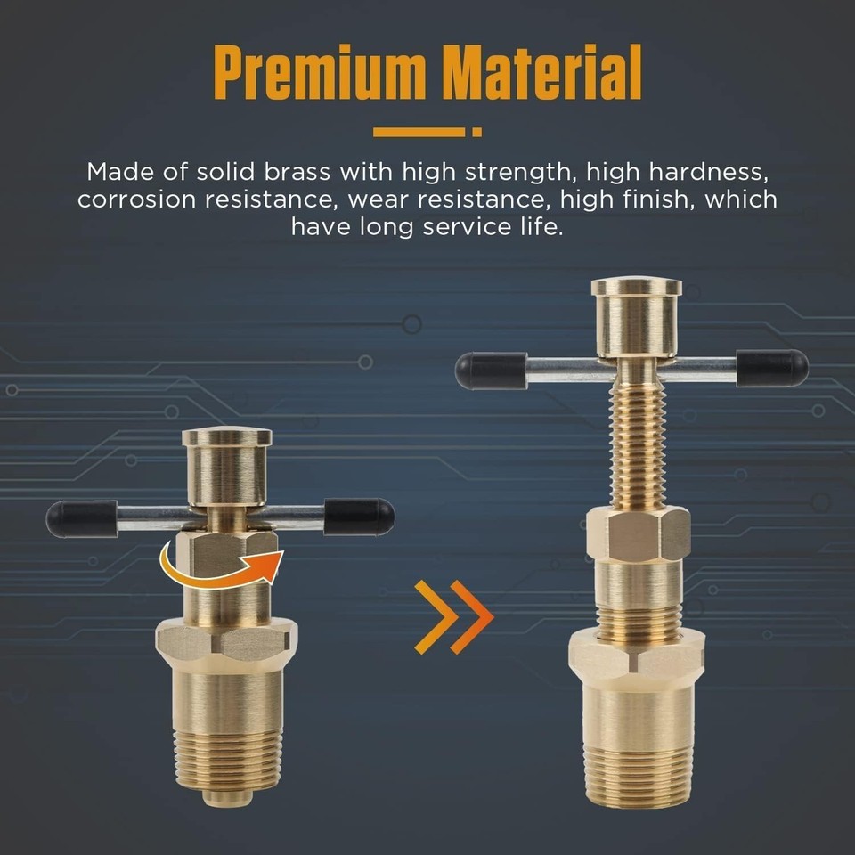 Brass Pipe Olive Fitting Thread Remover 1/2'' & 3/4'' Ferrule