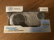Forever Flashlight EZ Crank Radio Cell Charger. Excalibur Electronics. H6375.