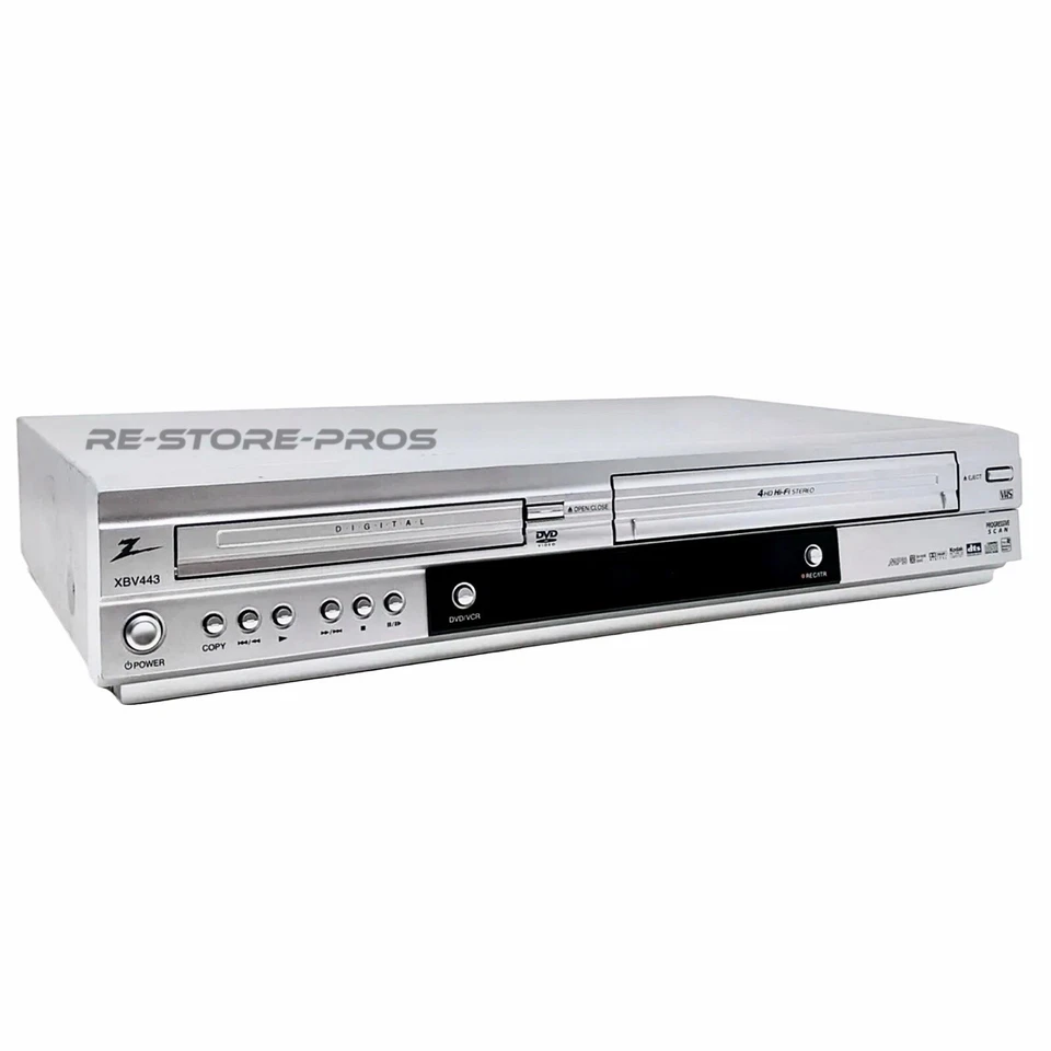 Zenith XBV443 DVD VCR Combo Reproductor VHS Hi-Fi Estéreo Escaneo Progresivo Foto 4 de 4