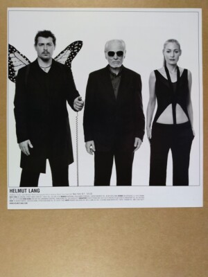 2002 Helmut Lang Anthony Leslie & Melanie Ward photo vintage print