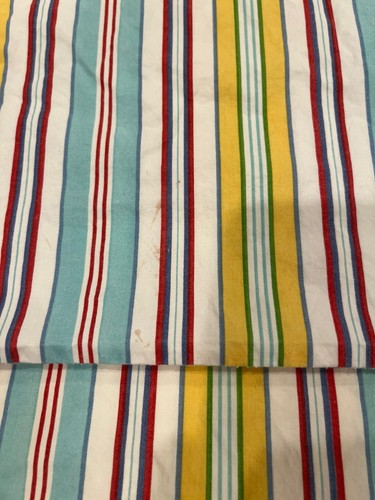 Ralph Lauren King Cotton Sheet Set Beach Stripe Red Blue Yellow Green 4 pc - 第 6/12 張圖片