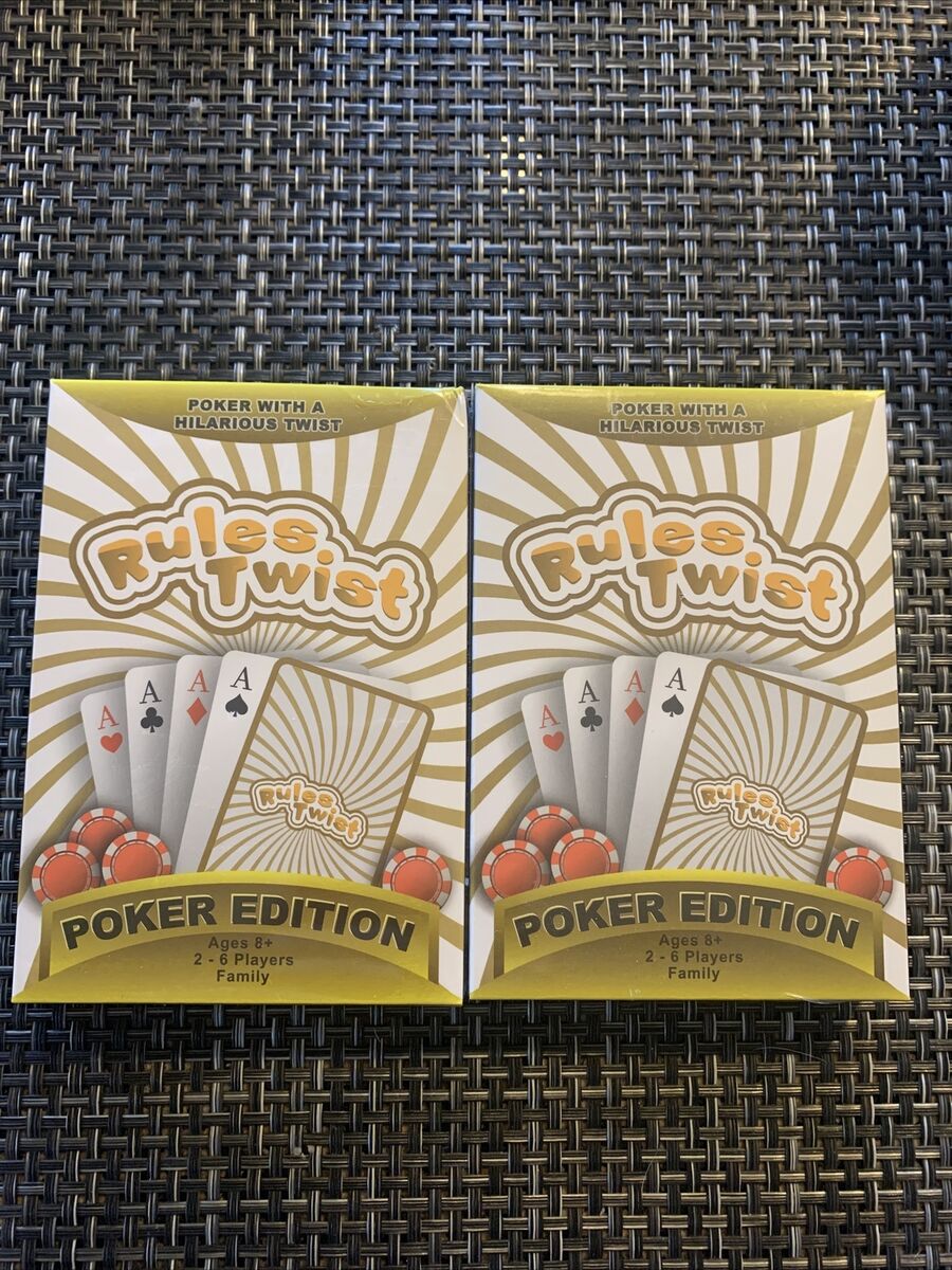 Rules Twist Poker Edition Card Game, 2-Pack