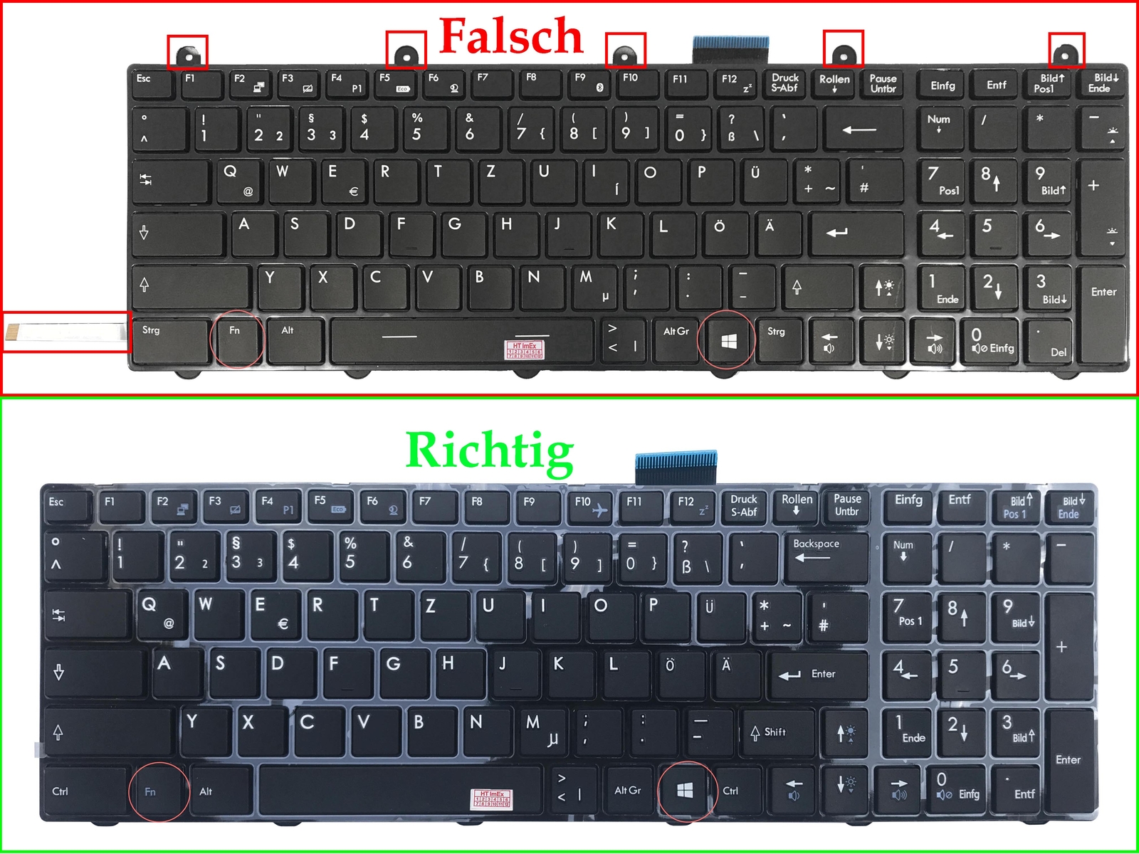 T-ProTek DEUTSCHE Tastatur Für ASUS N73S N73SN - Keyboard Version 3