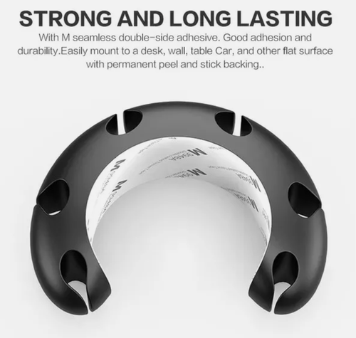 7 HOLE Cable Holder Ties Management Clips Tidy Lead Desk Charger Wire Organiser - 第 7/15 張圖片