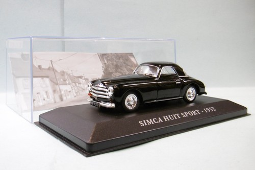IXO Altaya 1/43 Simca Huit Canadienne Woody 1948 – Miniature Zamac Jaune