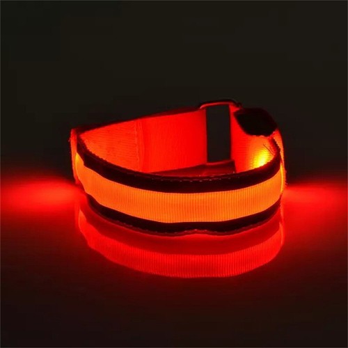 Reflective LED Light Arm Armband Strap Safety Belt For Night Running Cycling Etc - Picture 18 of 28