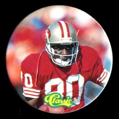 1993 Classic NFL Football Pogs TONX #111 JERRY RICE SAN FRANCISCO 49ERS HOF