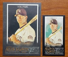 2020 Topps Allen Ginter X Todd Helton Base & Mini Lot (2) Topps Online Exclusive