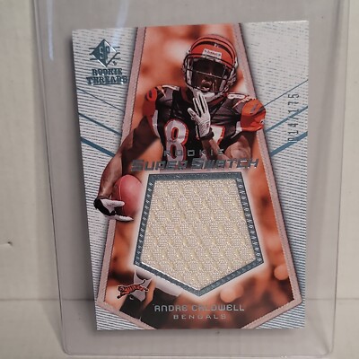 2008 SP Threads Super Swatch /175 Andre Caldwell #RSS-AC Rookie RC