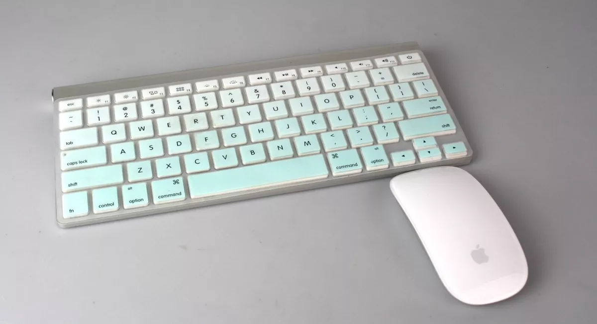 Apple A1296 Wireless Magic Mouse + A1314 Wireless Keyboard w/ Silicon Cover