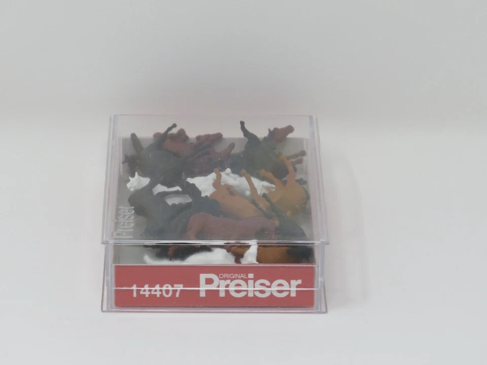 Preiser HO 14407 Horses Wild Mustang Pony Farm Animal Figure Set Foto 2 de 2