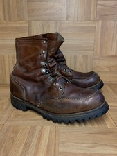 VTG🔥 Red Wing Sport Moc Toe Hunting Boots Sz 12 B Lug Vibram Sole Made in USA