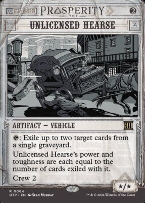 1x Unlicensed Hearse - NM FOIL - Breaking News - SPARROW MAGIC